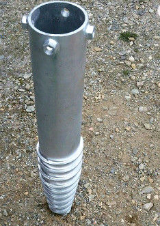 Vaste Flens DIN 2615 van de de Schroefaarde van de Staalgrond het Anker Spiraalvormige Stapel